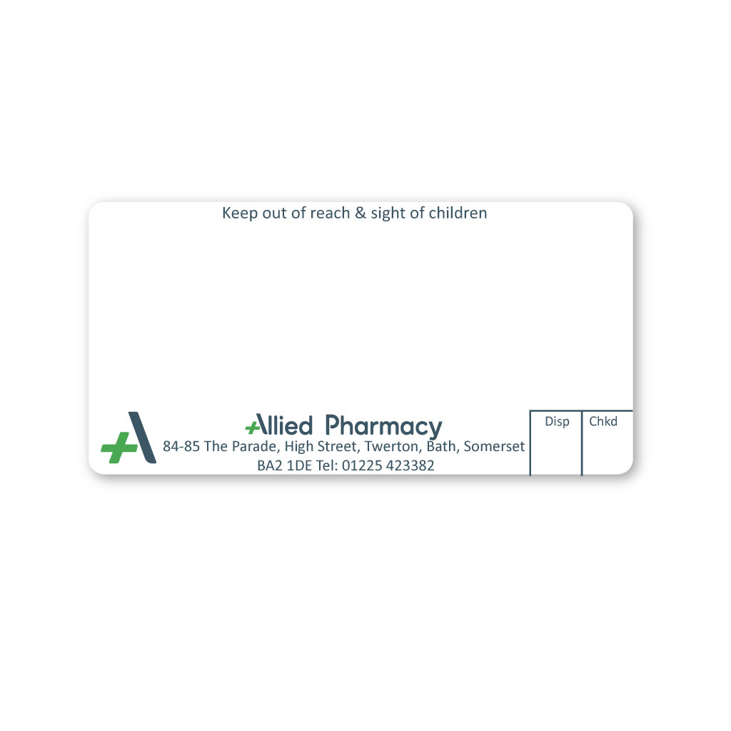 [EMT5045] Allied Twerton Pharmacy Labels 