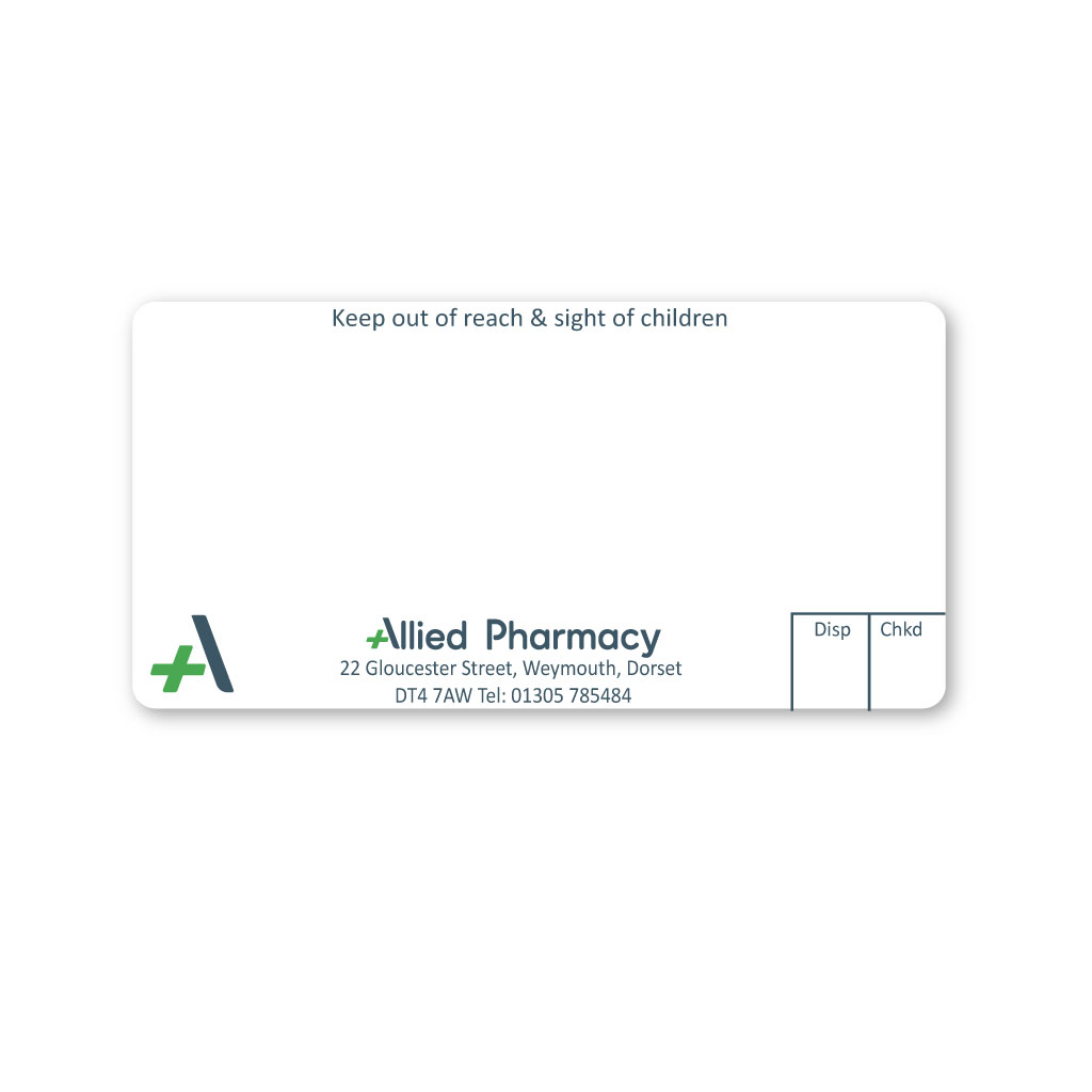 [EMT5048] Allied Weymouth Pharmacy Labels 