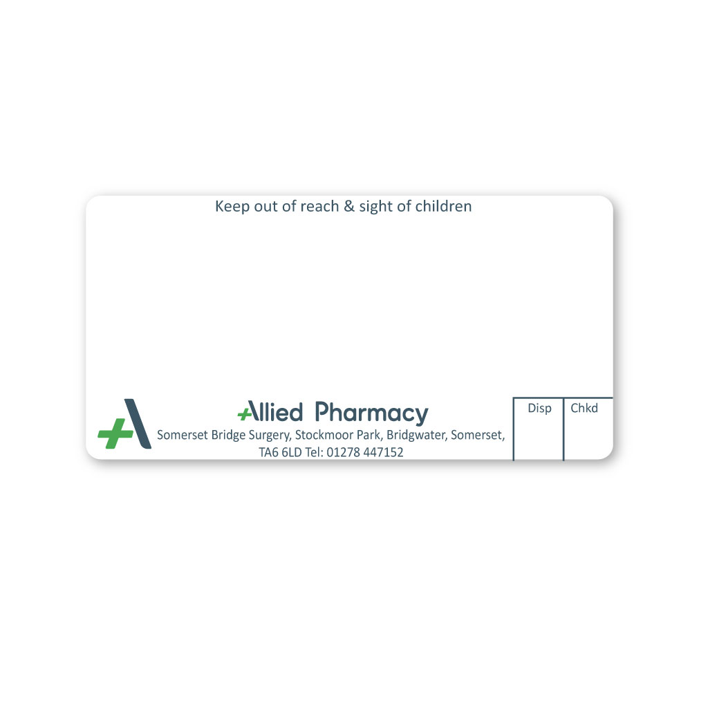 [EMT5050] Allied Somerset Pharmacy Labels 