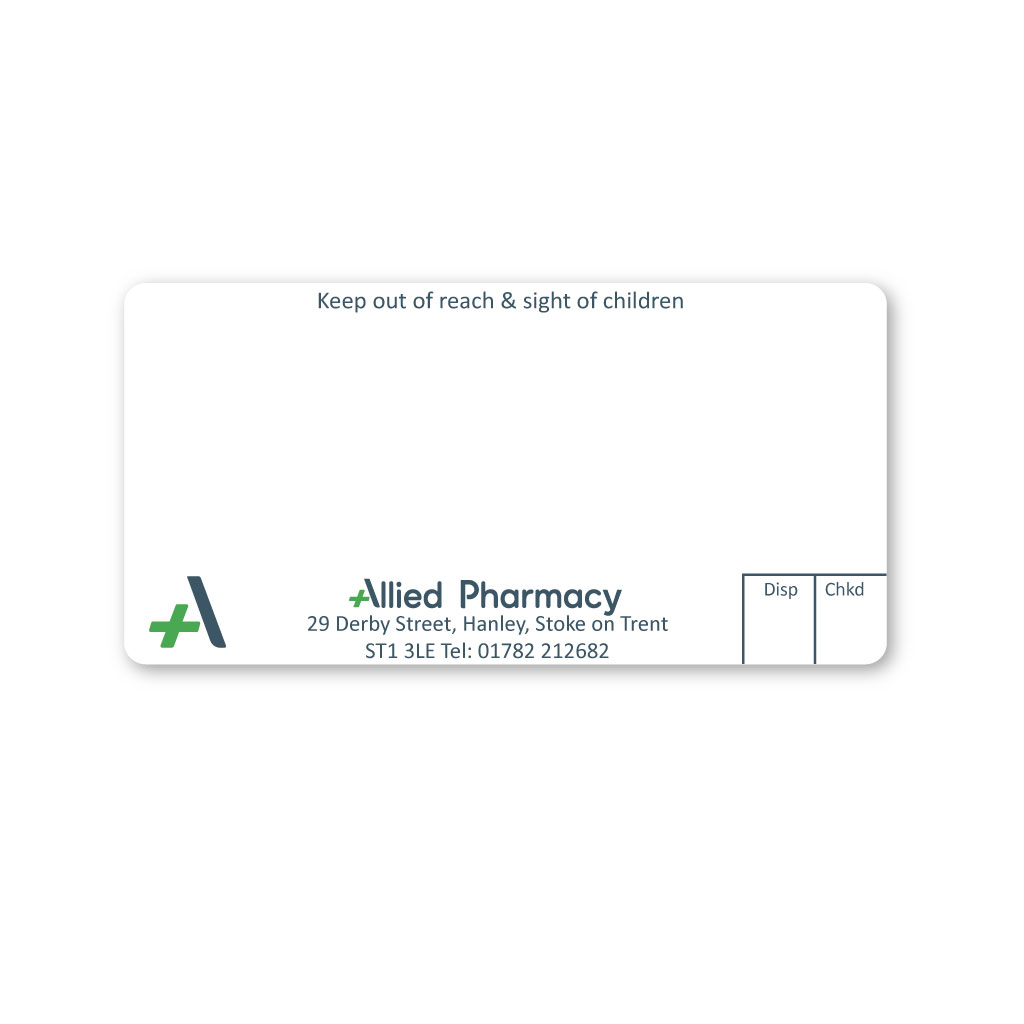 [EMT5062] Allied Derby Street Pharmacy Labels