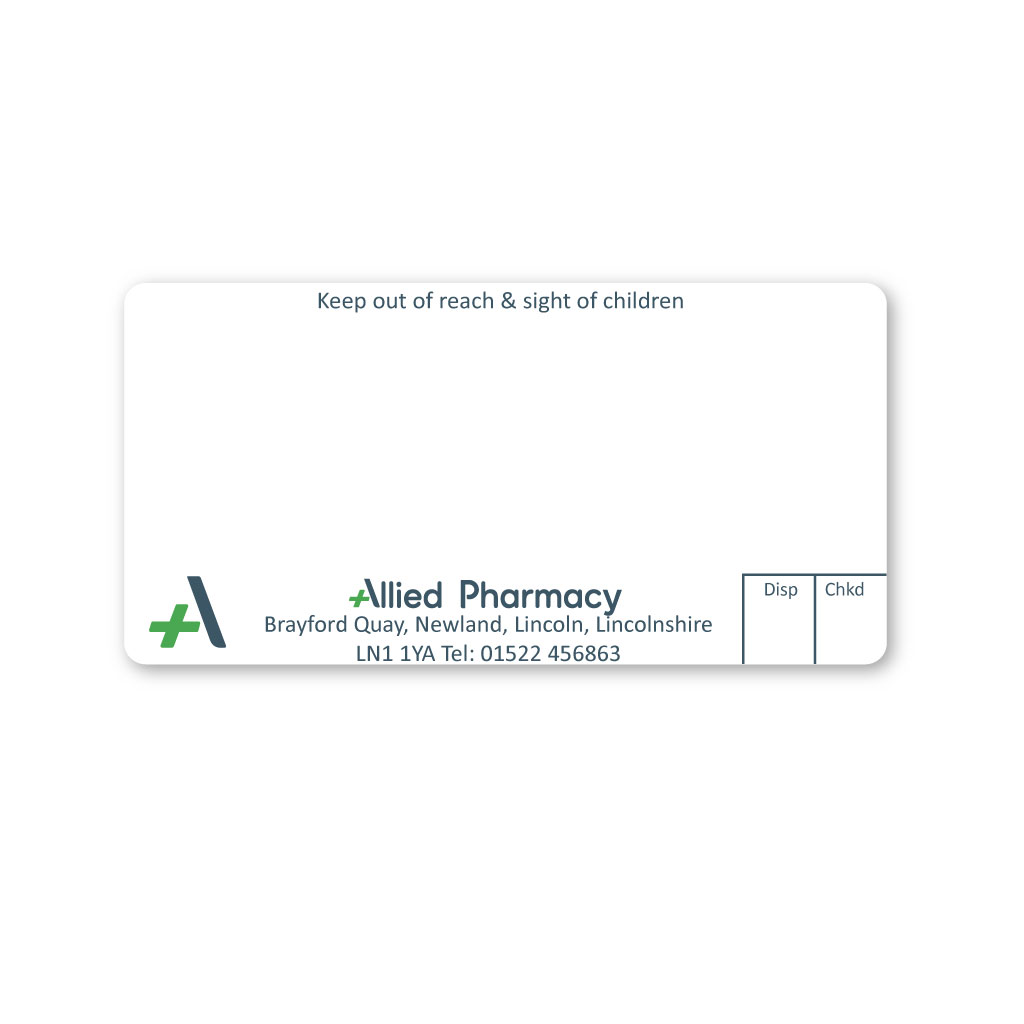 [EMT5064] Allied Brayford Quay Pharmacy Labels