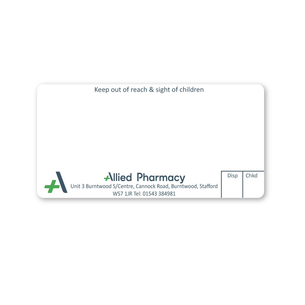 [EMT5065] Allied Burntwood Pharmacy Labels