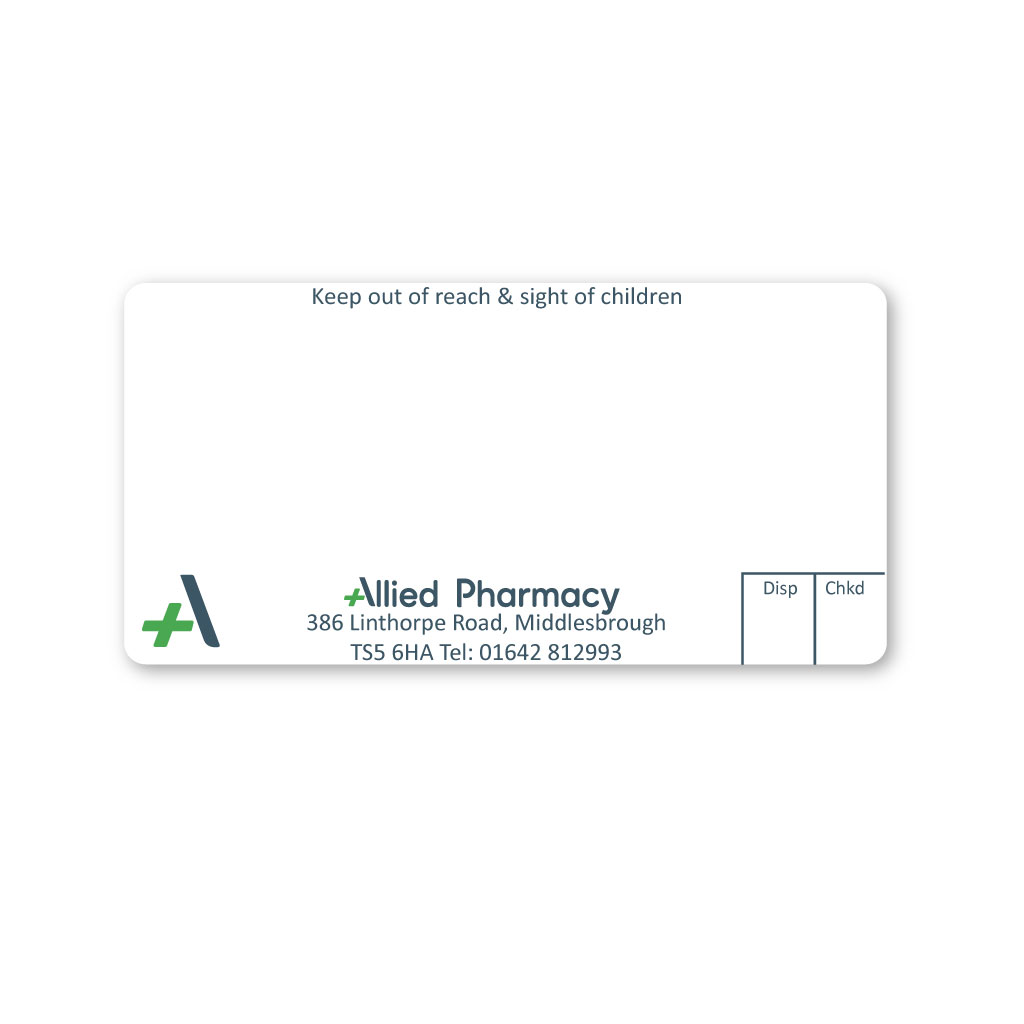 [EMT5073] Allied Linthrope Pharmacy Labels