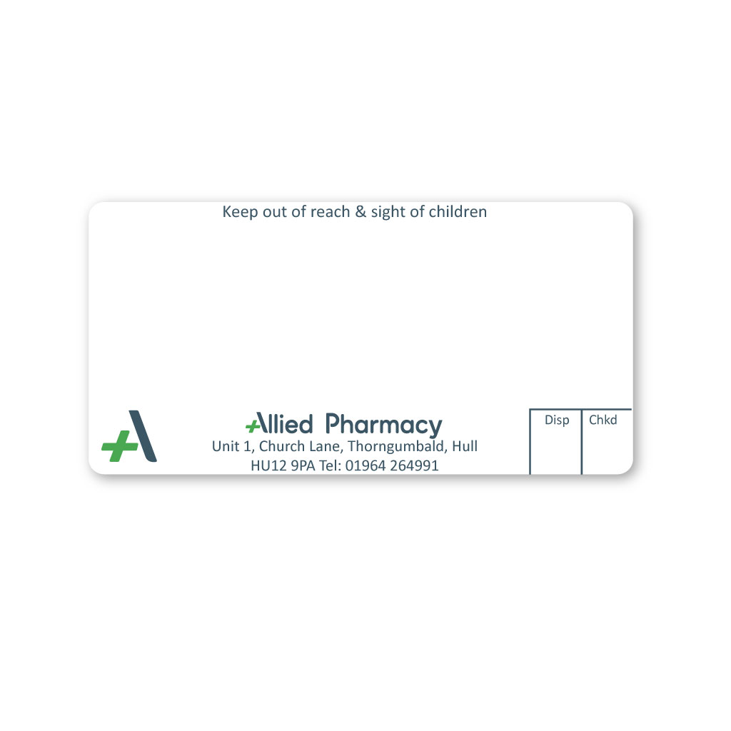 [EMT5084] Allied Church Lane Pharmacy Labels 
