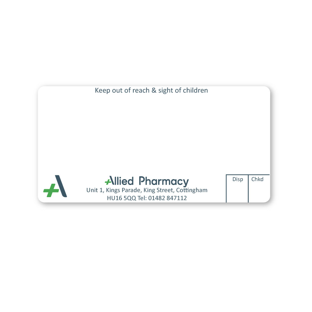 [EMT5085] Allied Cottingham Pharmacy Labels 