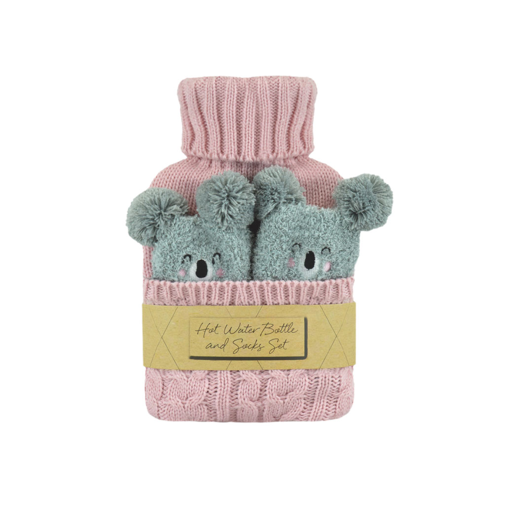 [HH0391] 1L Hot Water Bottle and Socks Set