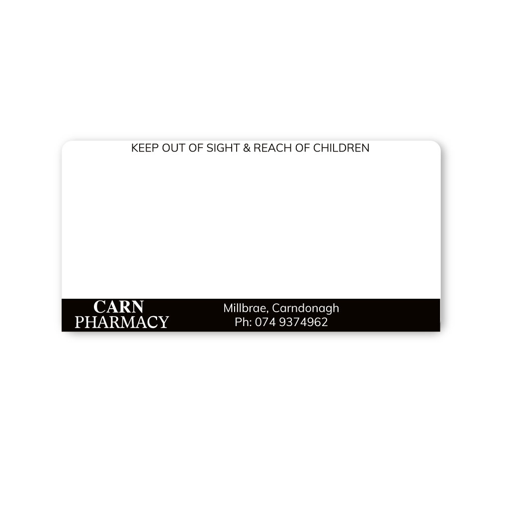 [EMT5100] Solas Pharmaceuticals Carn Pharmacy Labels 