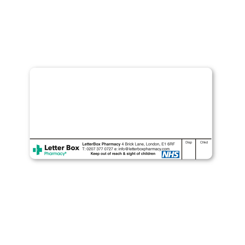 [EMT5107] Letterbox Pharmacy Labels 
