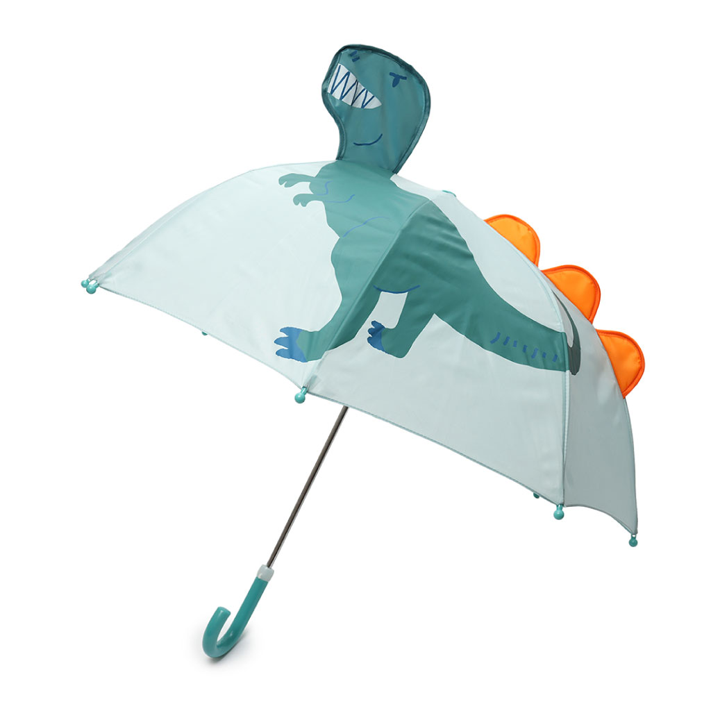 [UU0444] Kids Green 3D Dinosaur Theme Umbrella 