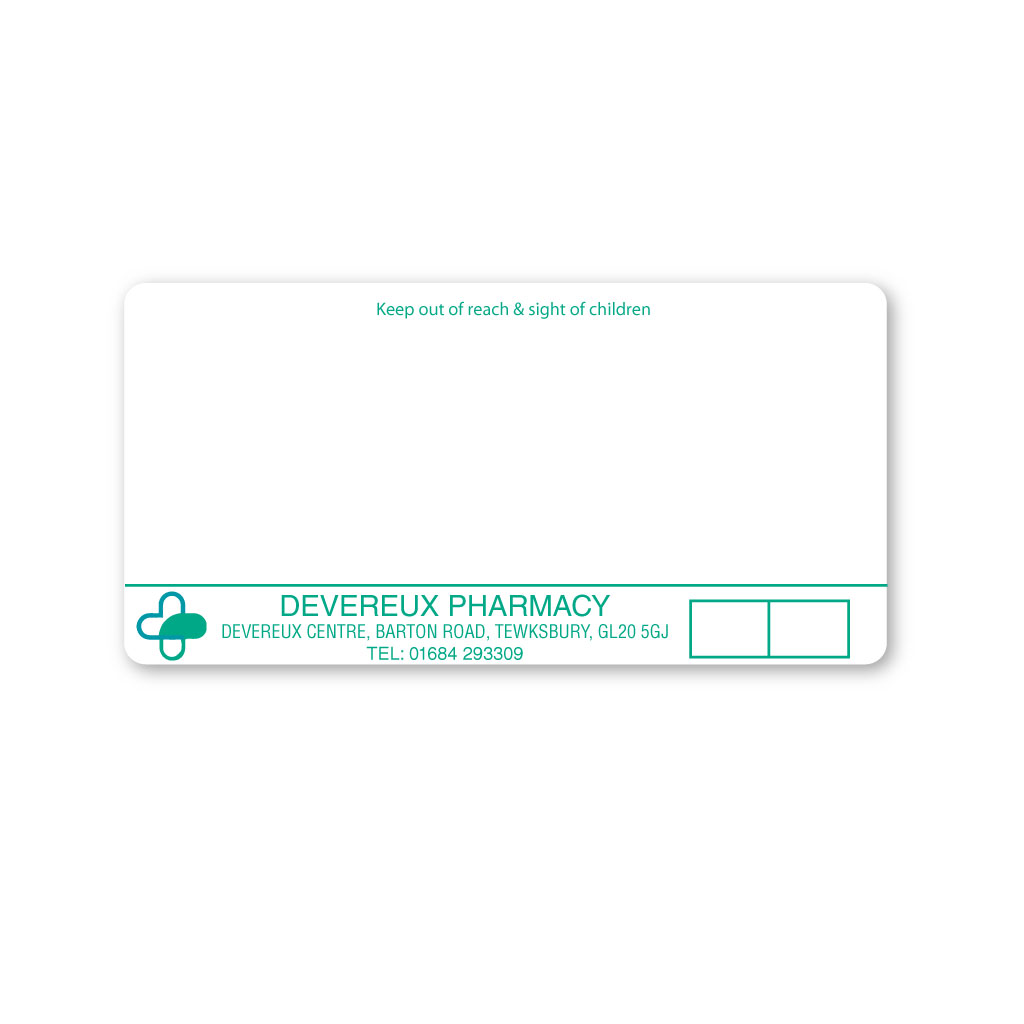 [EMT5122] Devereux Pharmacy Labels 