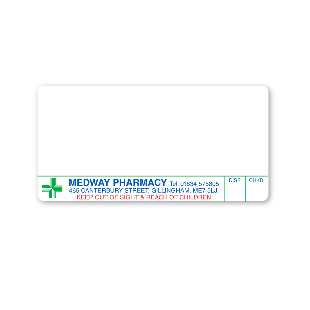 [EMT5127] Medway Pharmacy Labels