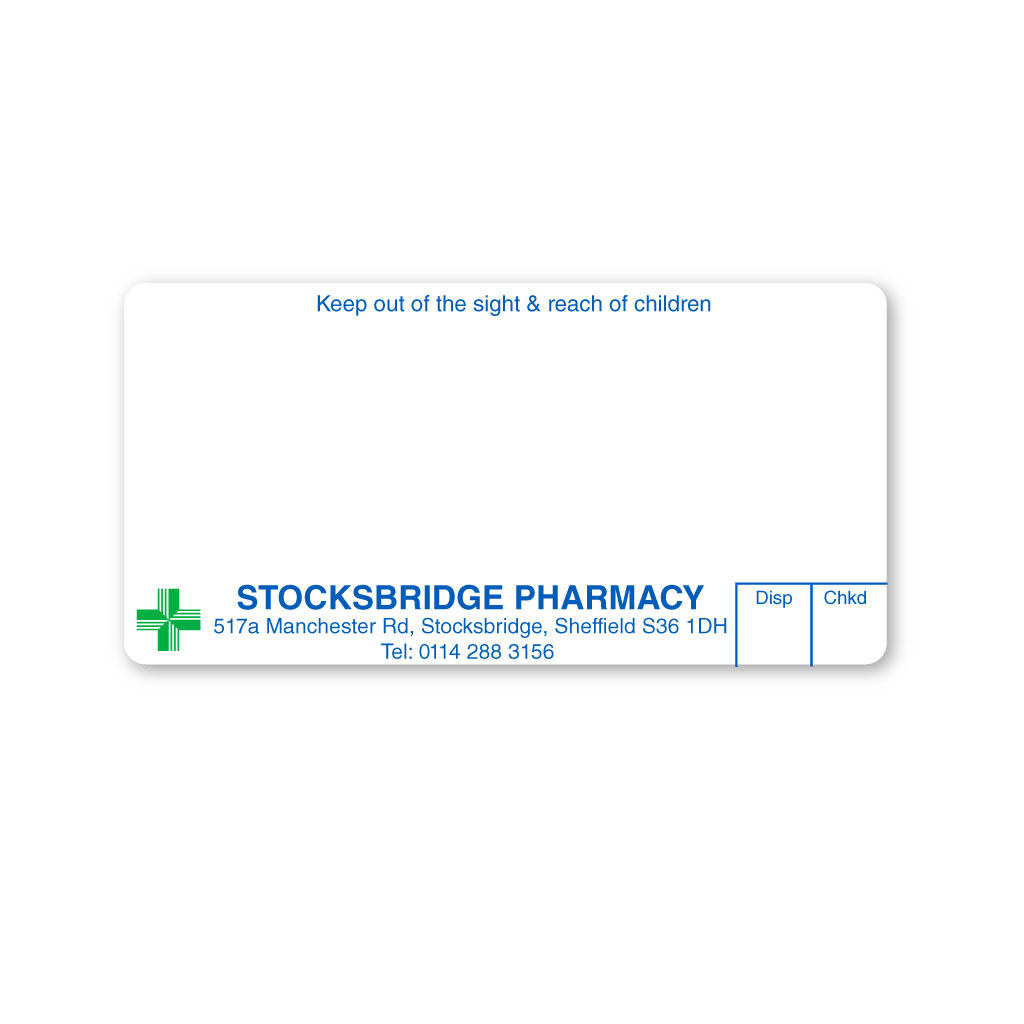 [EMT5129] Stockbridge Pharmacy Labels