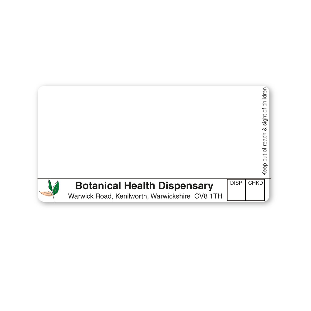 [EMT5137] Botanical Health Pharmacy Labels