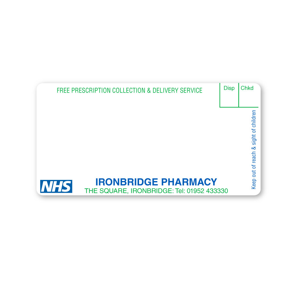 [EMT5158] Ironbridge Pharmacy Labels