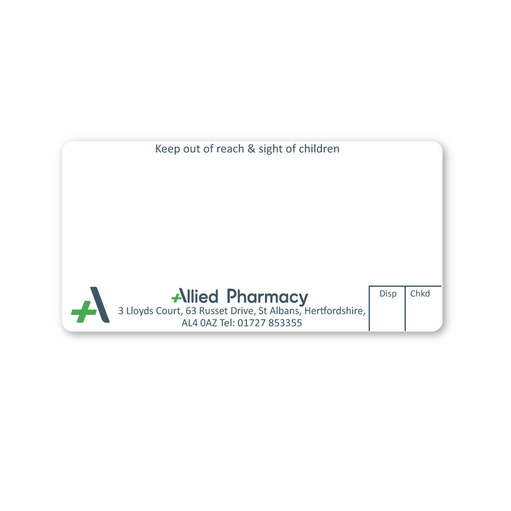 [EMT5176] Allied St Albans Pharmacy Labels