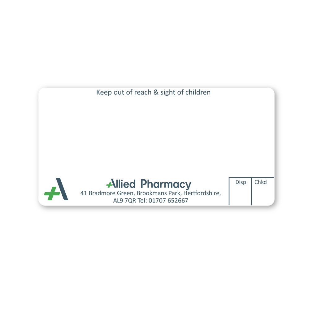 [EMT5181] Allied Brookmans Pharmacy Labels