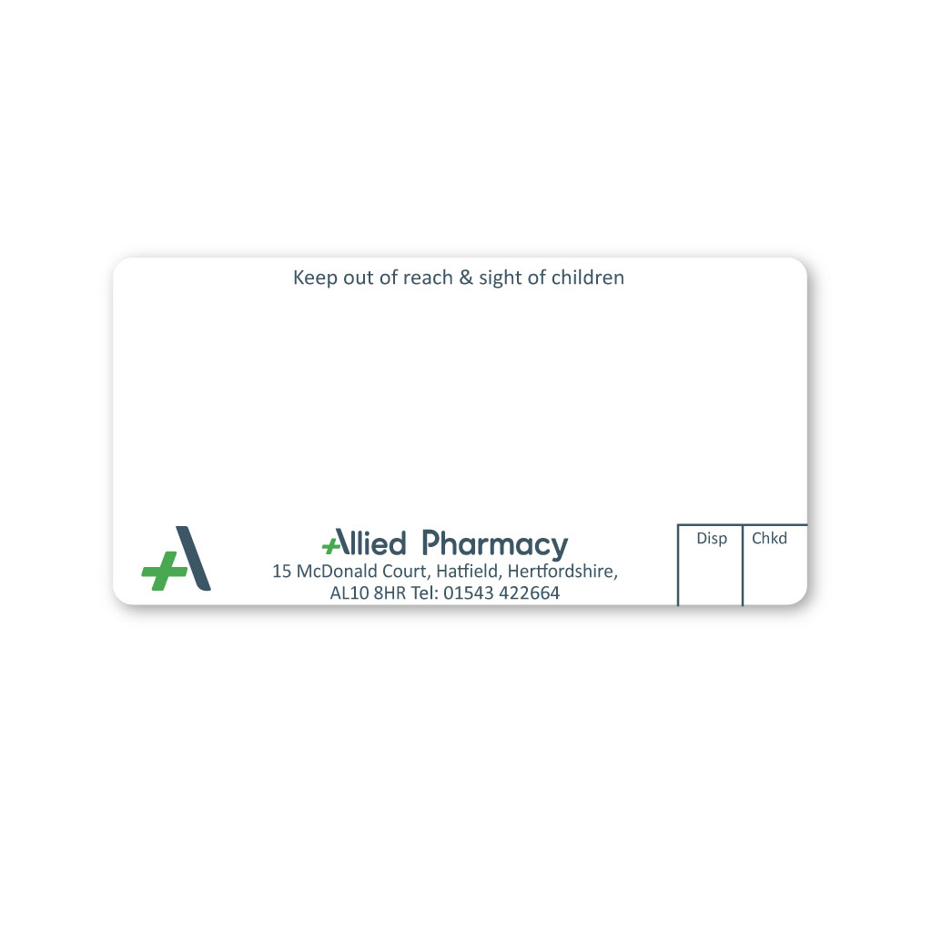 [EMT5186] Allied Hatfield Pharmacy Labels 