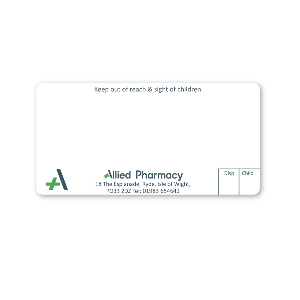 [EMT5192] Allied Ryde Pharmacy Labels