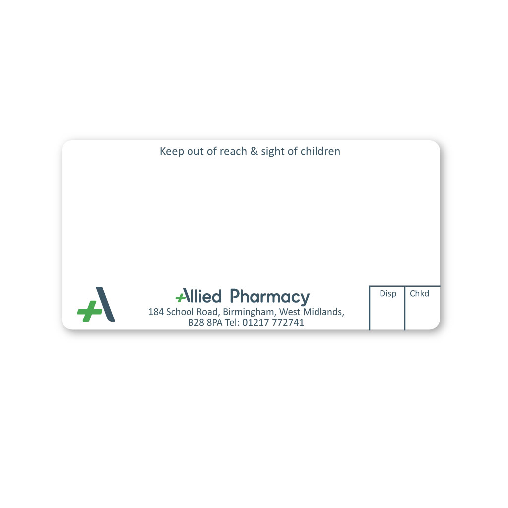 [EMT5193] Allied School Road Pharmacy Labels 