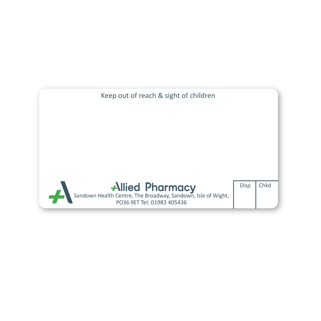 [EMT5199] Allied The Bay Pharmacy Labels