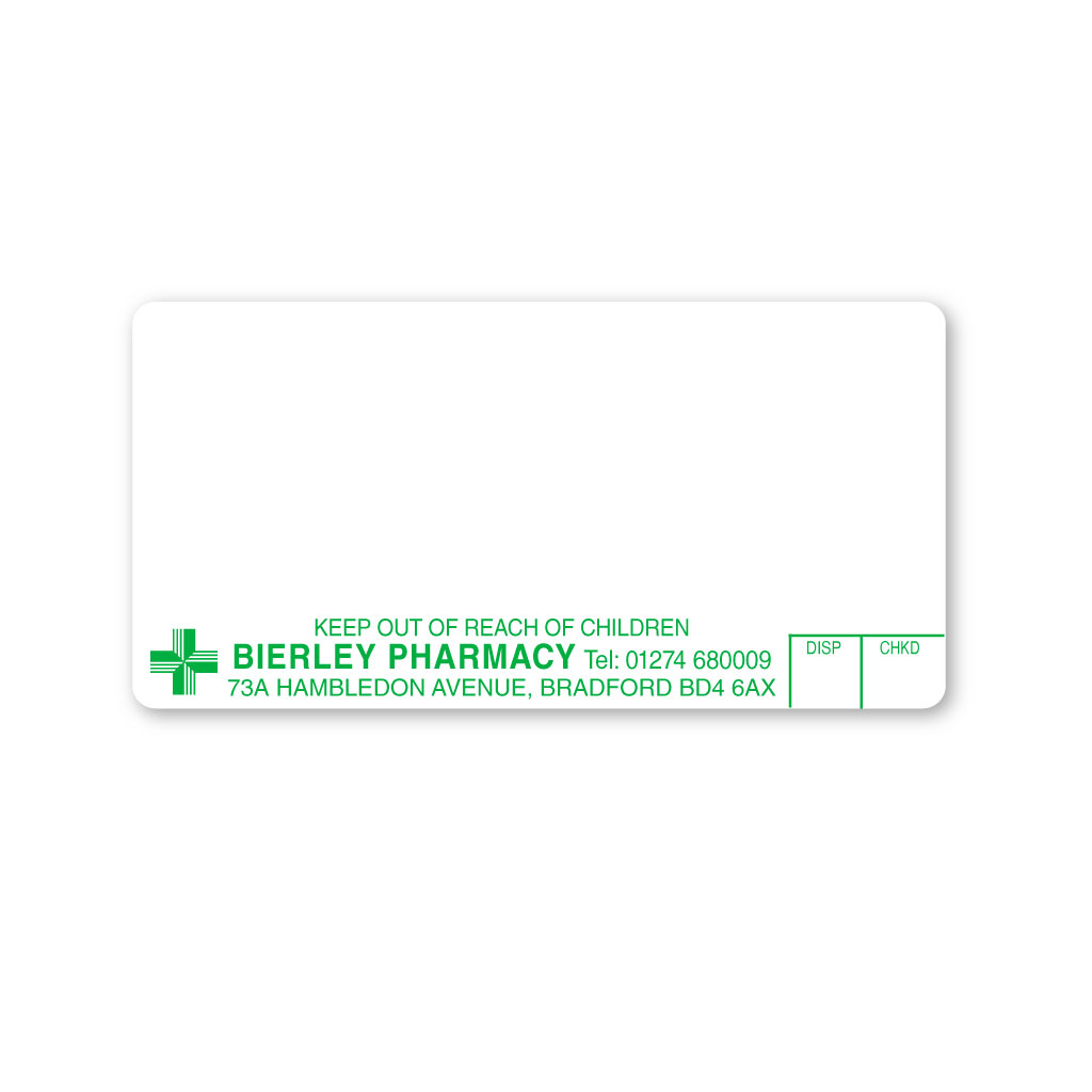 [EMT5224] Bierley Pharmacy Labels 