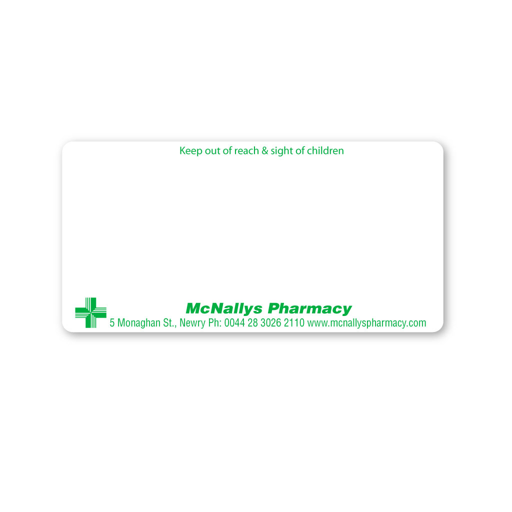 [EMT5238] McNallys Pharmacy Labels  70x37