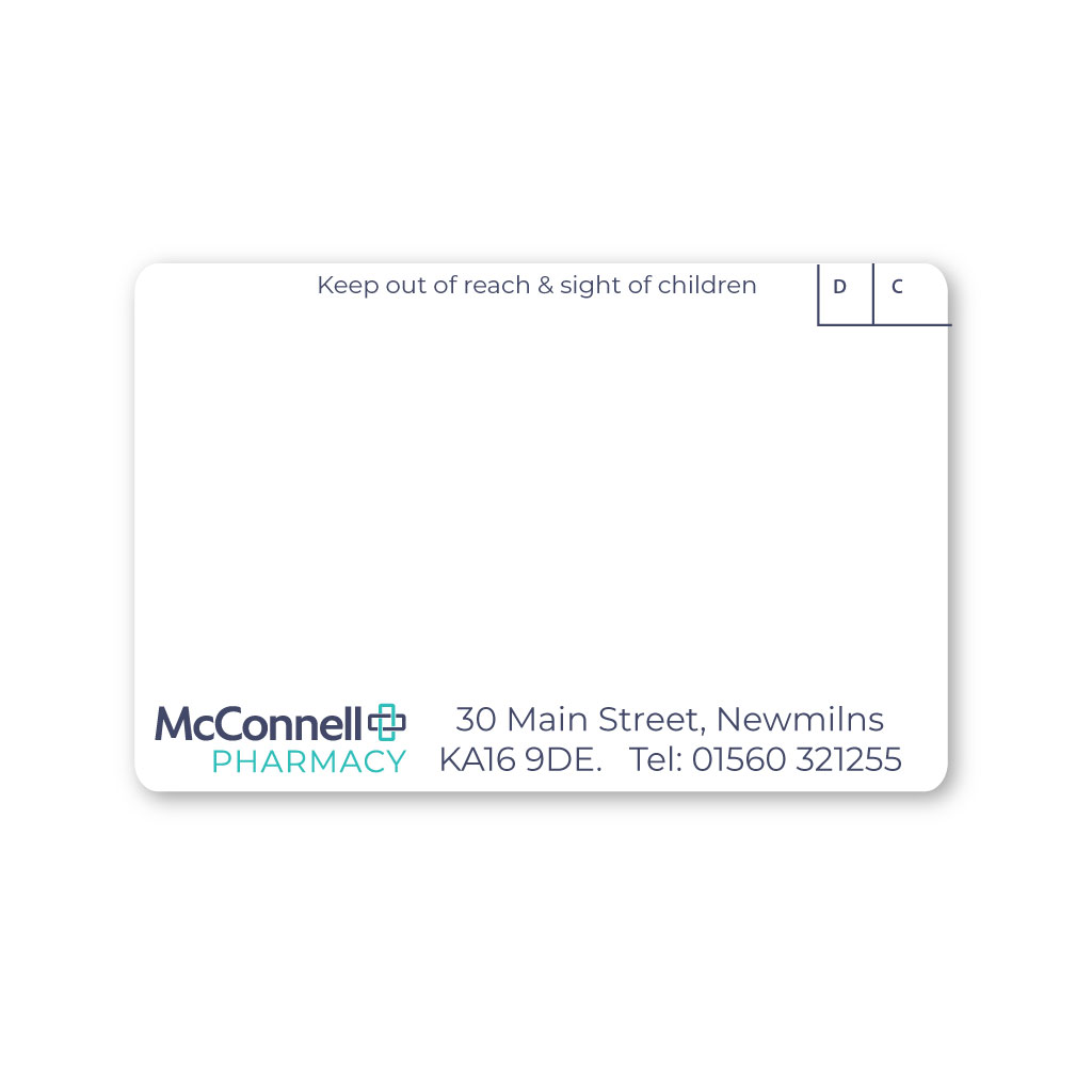[EMT5251] McConnell Newmilns Pharmacy Labels 70x45