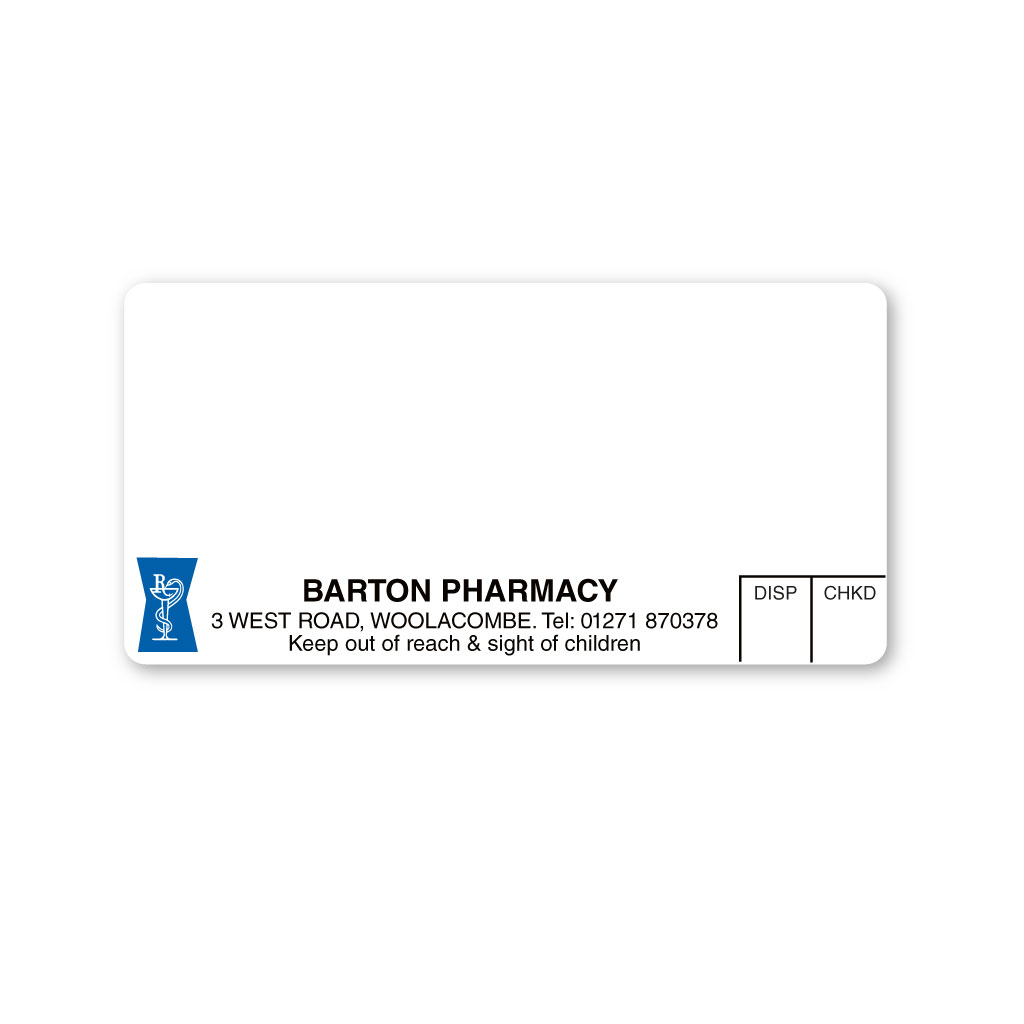 [EMT5266] Barton Pharmacy Labels 