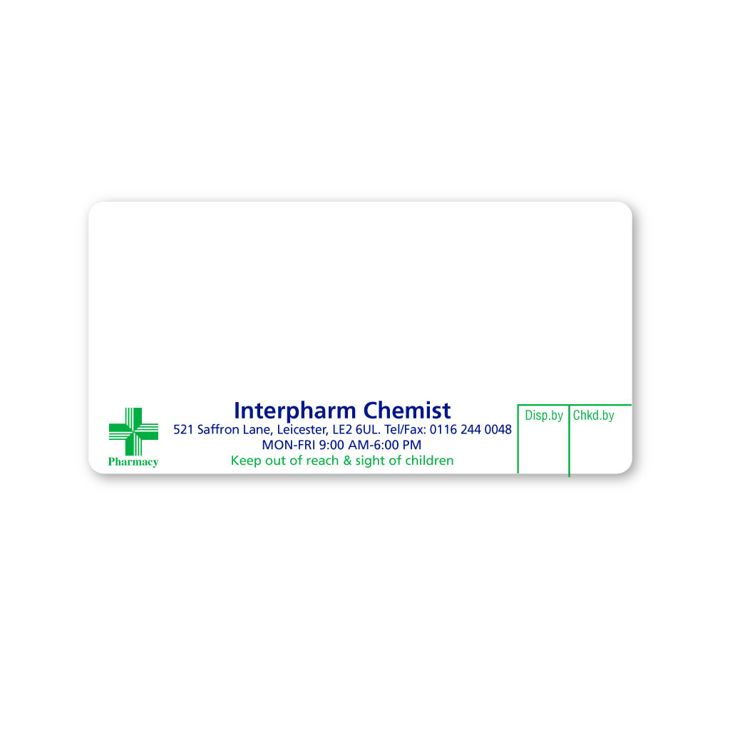 [EMT5271] Interpharm Chemist Pharmacy Labels 