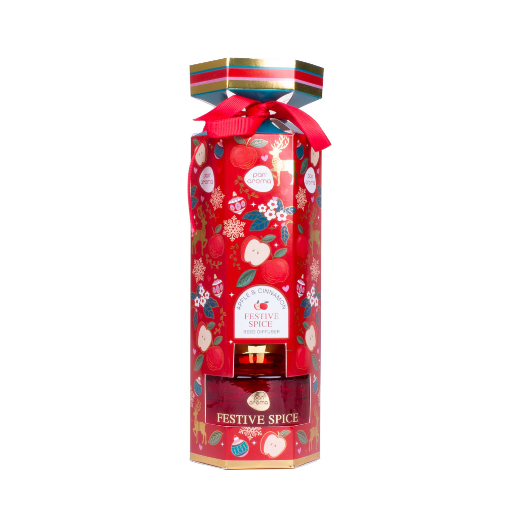 Pan Aroma Cracker Reed Diffuser - Festive Spice, 100ml (Pack of 12)