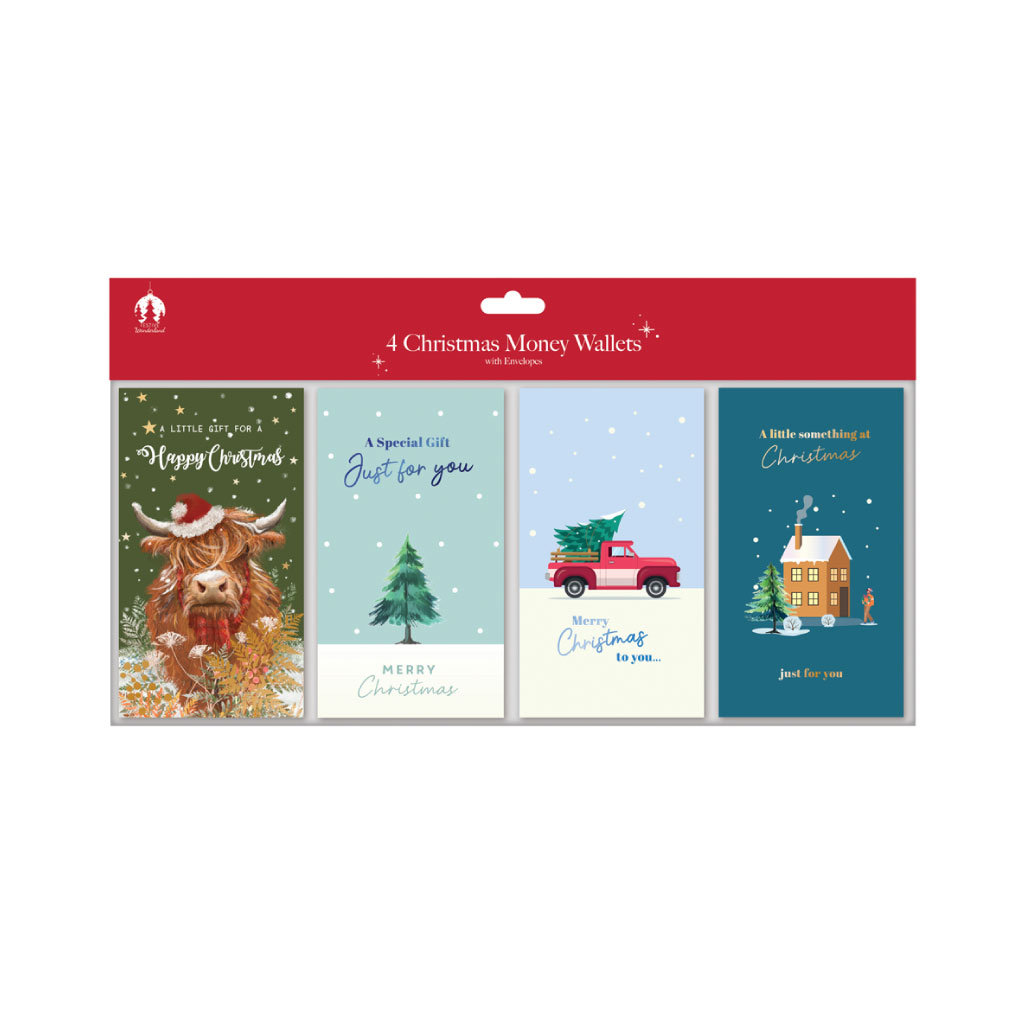 XMAS Money Wallets Contemporary Header (Pack of 12)