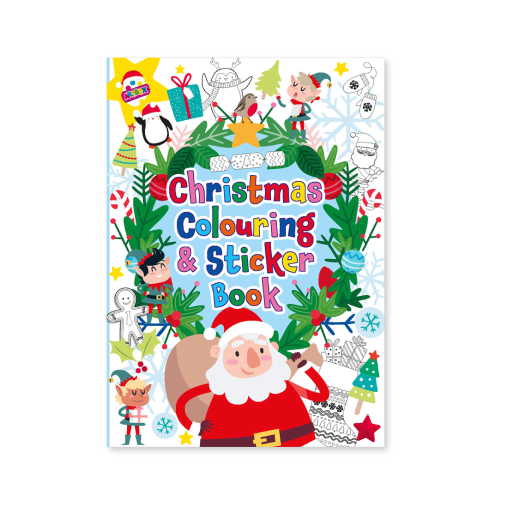 Activity XMAS A3 Colouring and Sticker Book (Pack of 6)