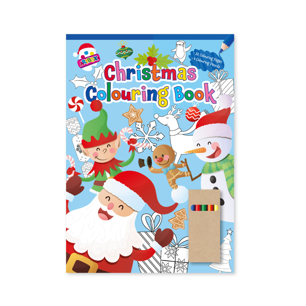 Activity XMAS Colouring Book With Pencils (Pack of 6)