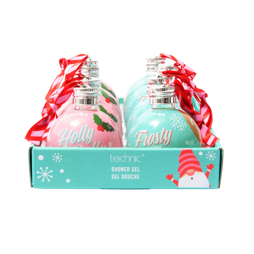 Festive Shower Gel Baubles (Pack of 8)