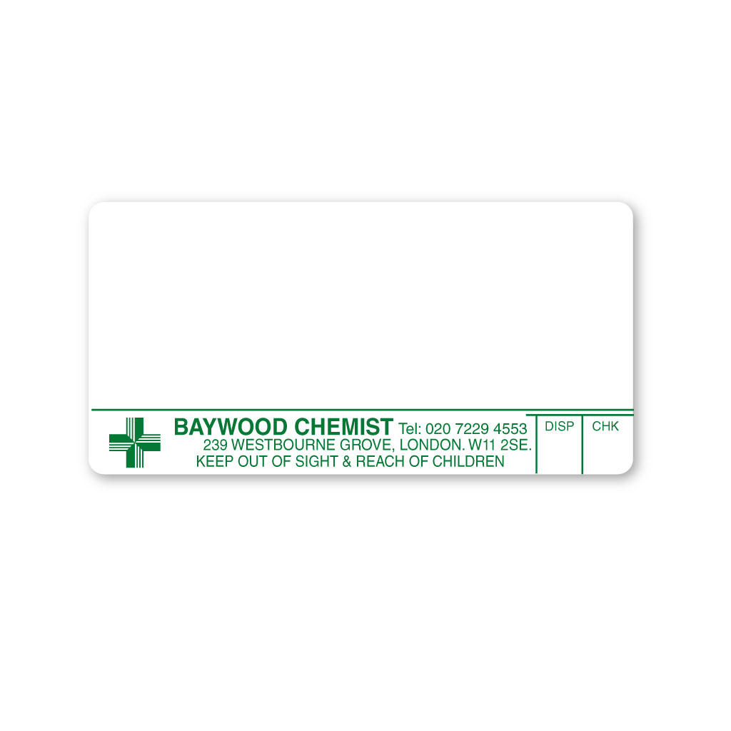 [EMT5298] Baywood Pharmacy Labels