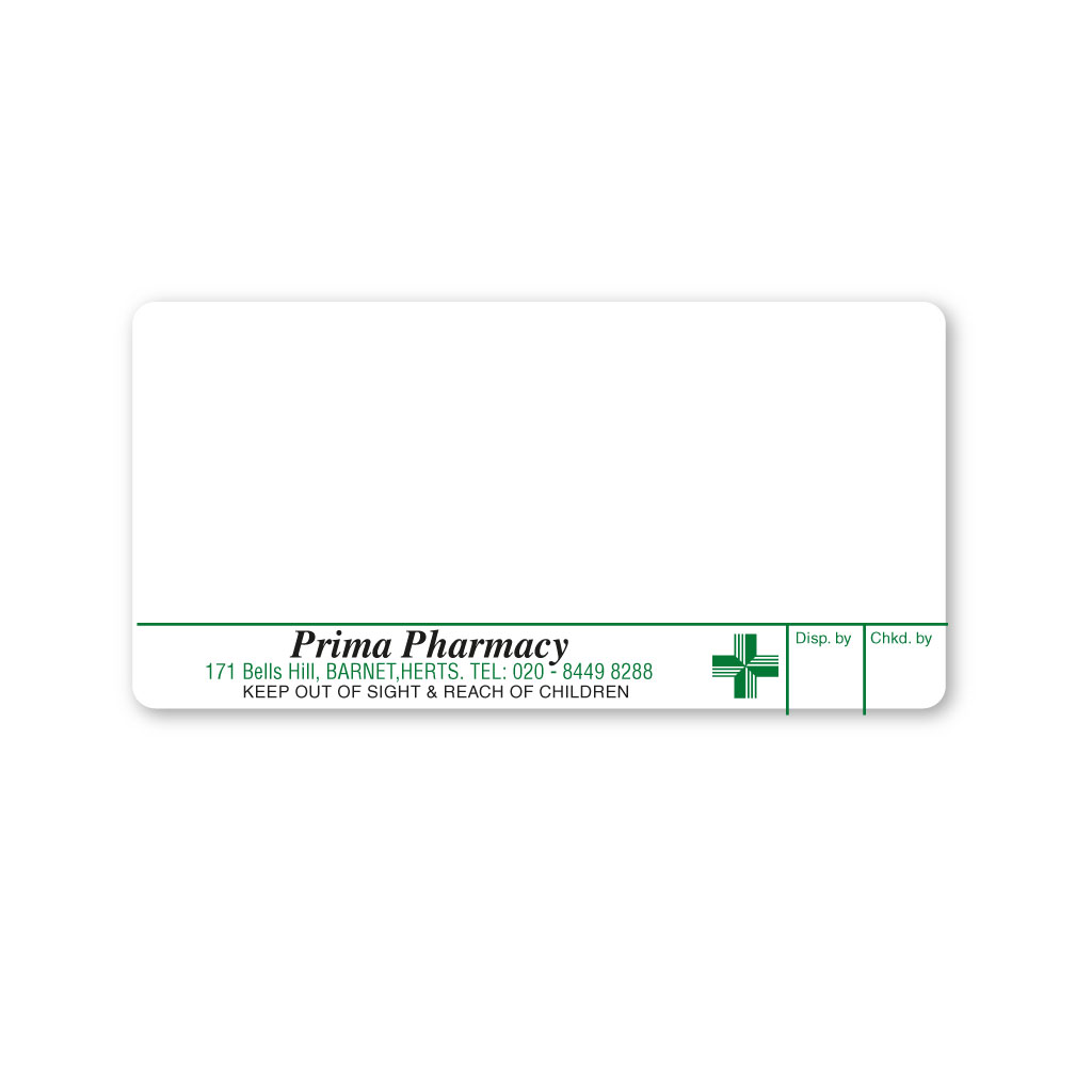 [EMT5299] Prima Pharmacy Labels