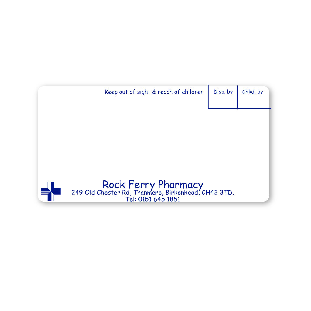 [EMT5307] Rock Ferry Pharmacy Labels 