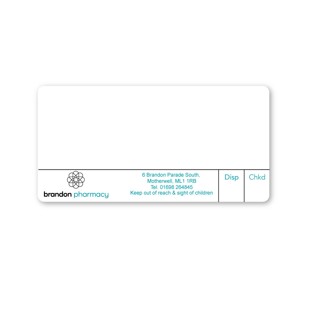 [EMT5312] Boarders Brandon Pharmacy Labels 