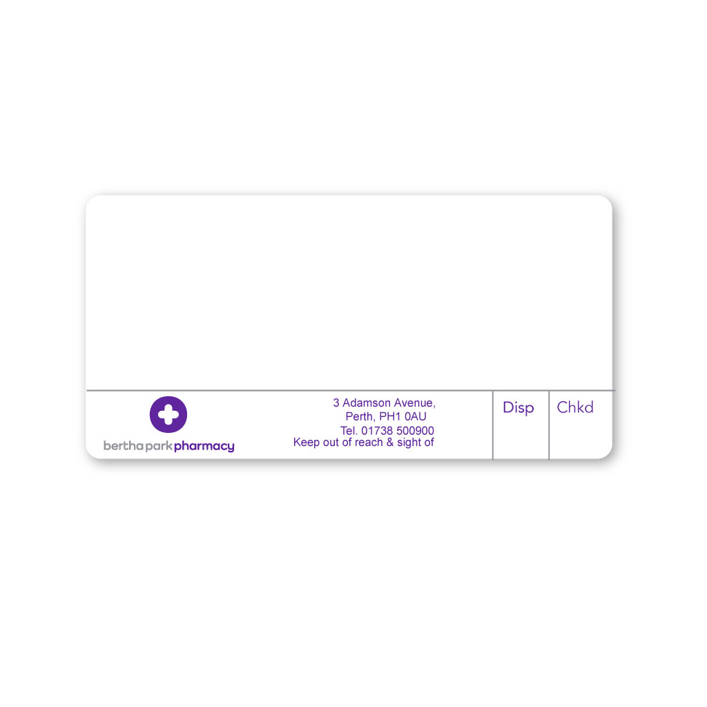 [EMT5316] Boarders Berha Park Pharmacy Labels  