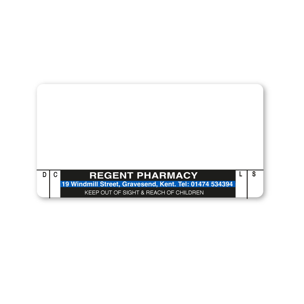 [EMT5322] Regent Street Pharmacy Labels 