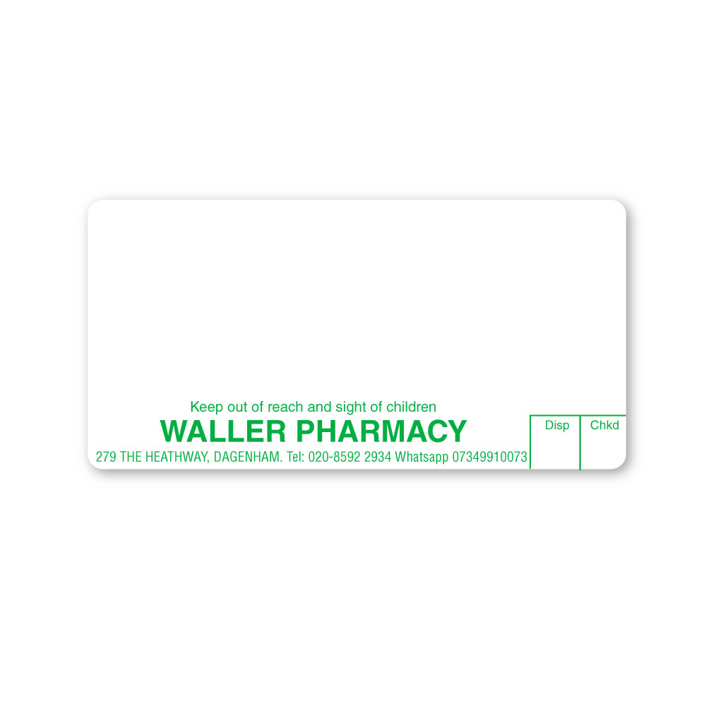 [EMT5325] Waller Pharmacy Labels 
