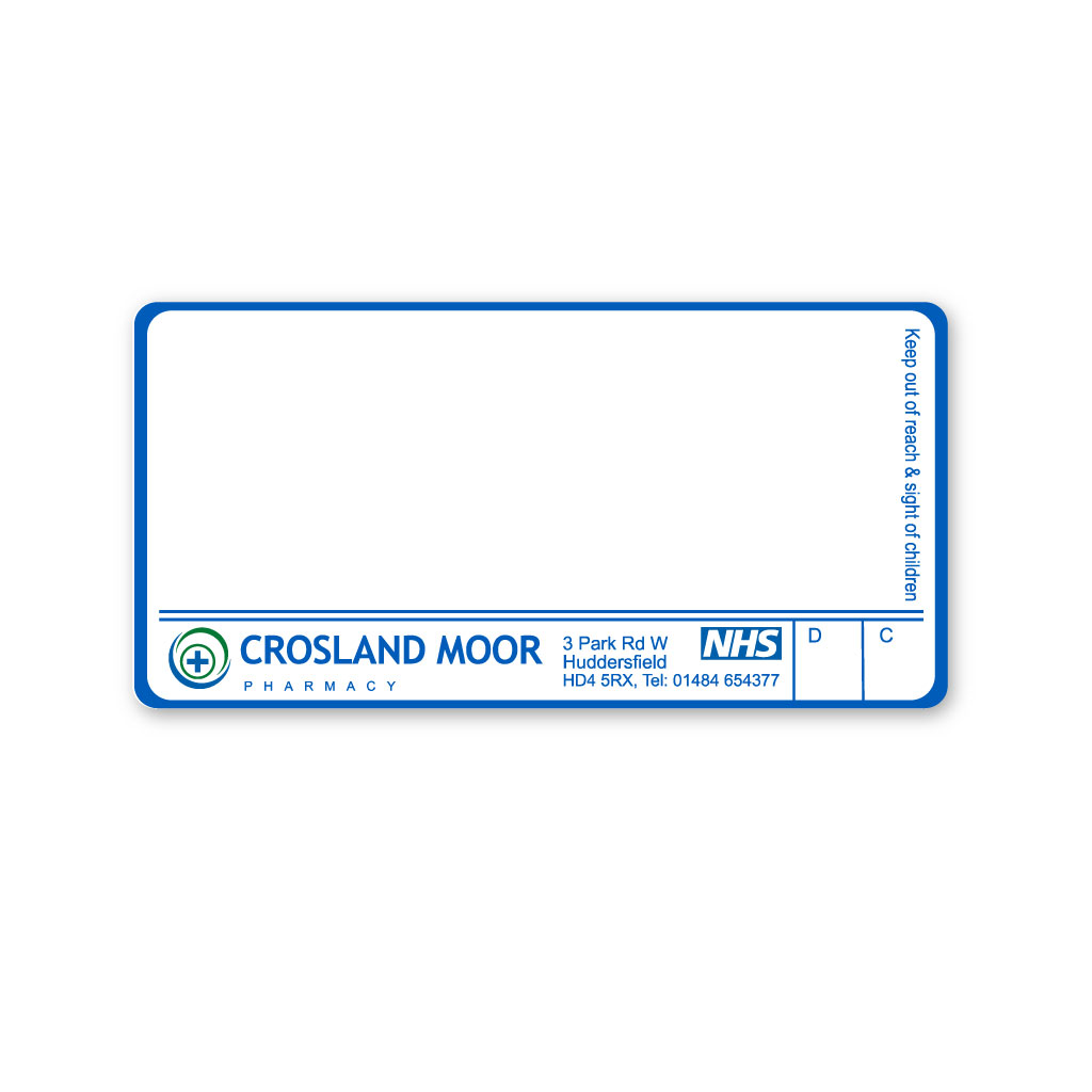 [EMT5330] Newsome Crosland Moor Pharmacy Labels  