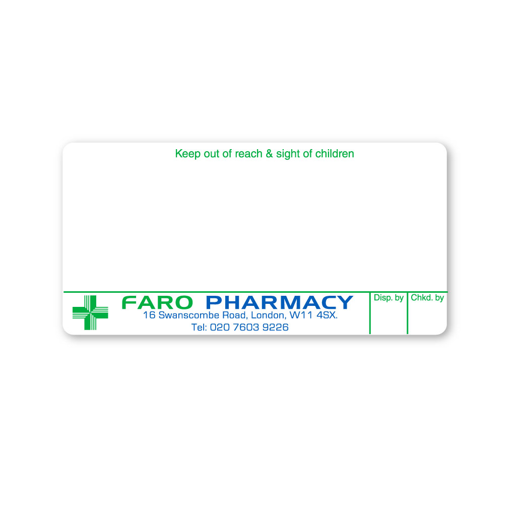 [EMT5351] Faro Pharmacy Labels 