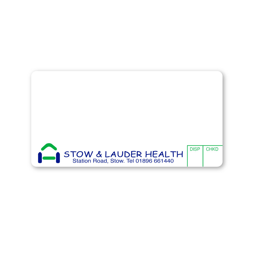 [EMT5352] Stow & Lauder Pharmacy Labels