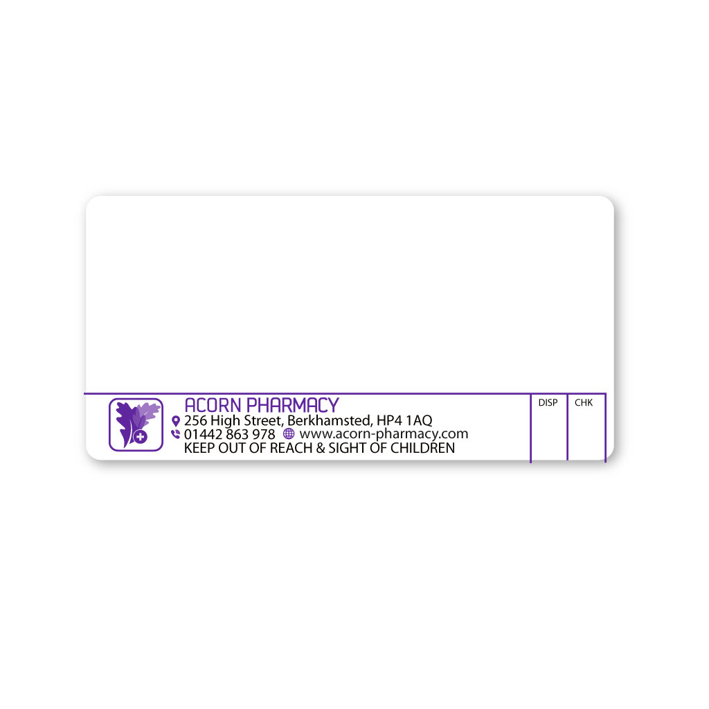 [EMT5365] Acorn Pharmacy Labels 