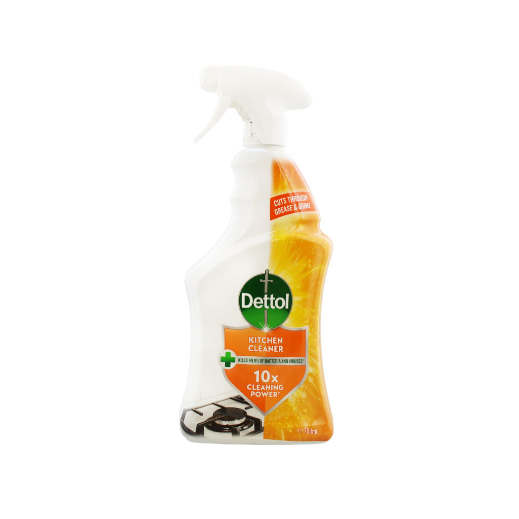[HODET274] Dettol Power & Pure Antibacterial Kitchen Cleaner Spray - 750ml (Pack of 6)