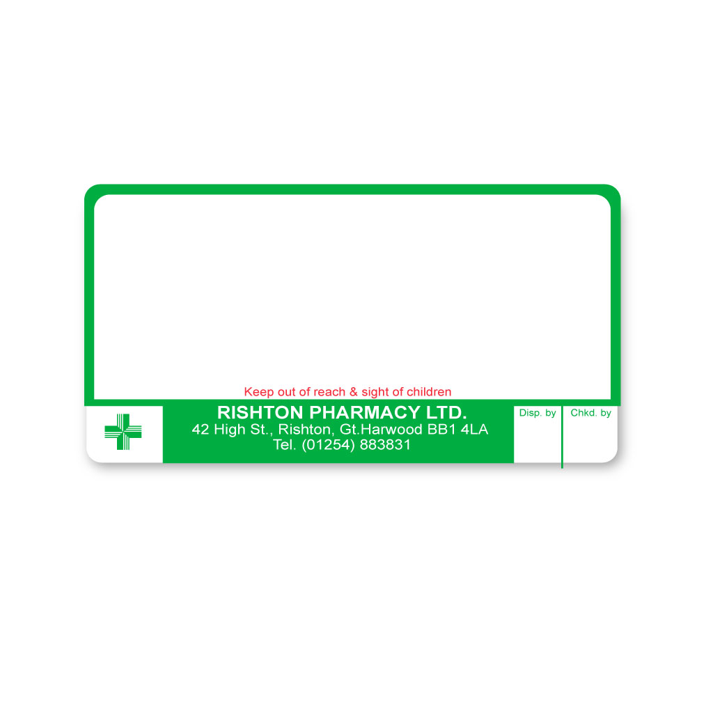 [EMT5368] Rishton Pharmacy Labels