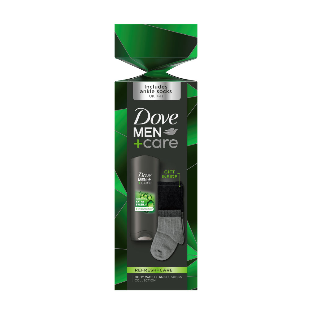 DOVE Men Care Clean Comfort Body Wash & Socks Gift Set (Pack of 6)