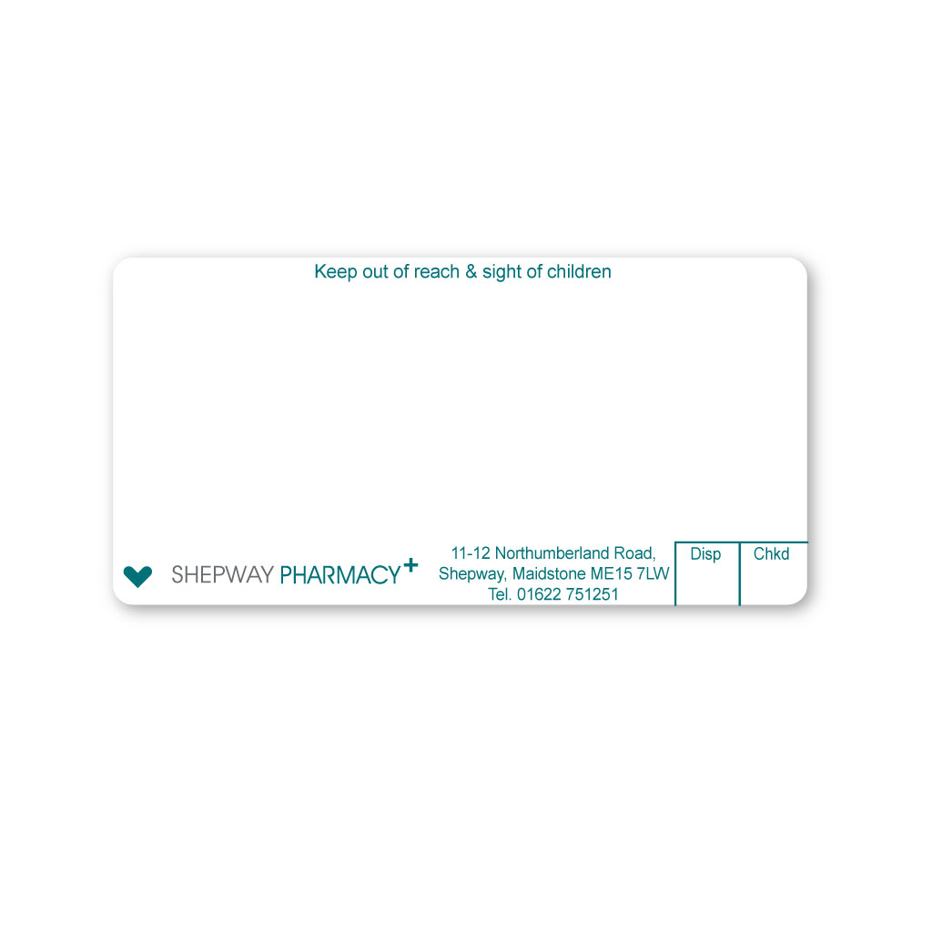 [EMT5375] Shepway Pharmacy Labels