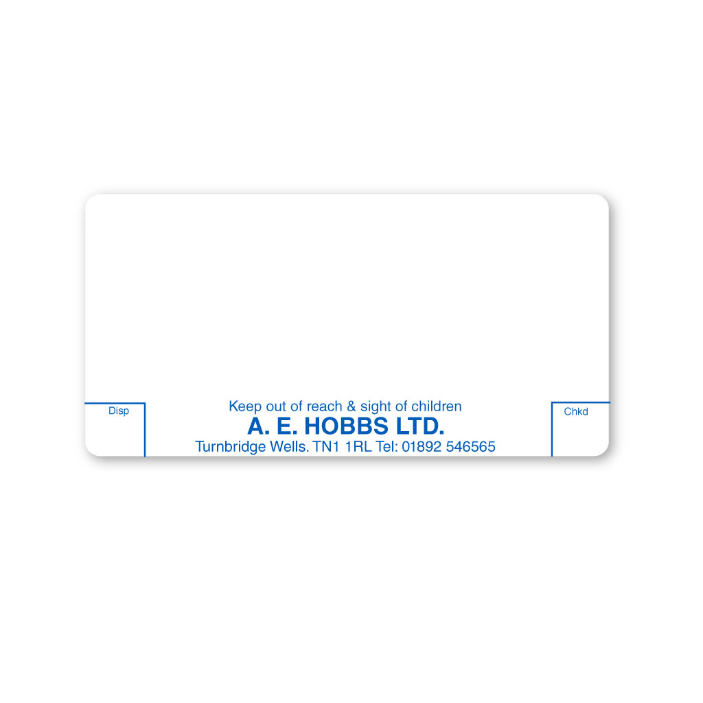 [EMT5379] A.E Hobbs Pharmacy Labels  